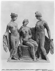 Aphrodite, Helen and Paris, from Tanagra